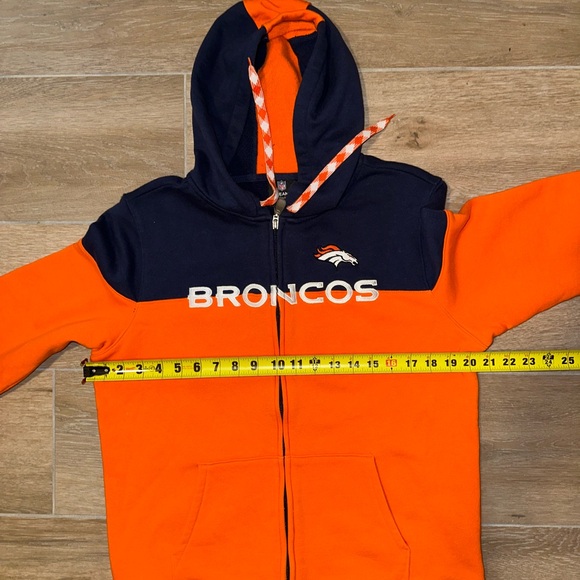 Women’s Denver Broncos zipper front hoodie sweatshirt NFL Team Apparel Large - Picture 6 of 7